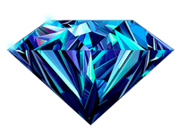 a blue diamond 